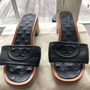 Tory Burch Black Sandals sz 9